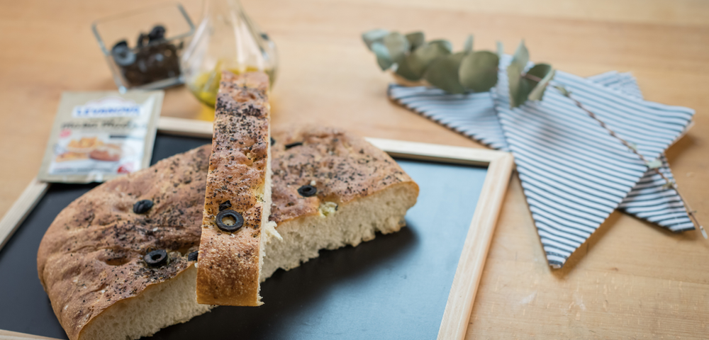 Focaccia de aceitunas
