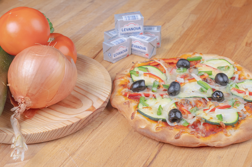 Receta de pizza vegetariana? ¡Apunta esta deliciosa idea! - Levadura fresca  y masa madre